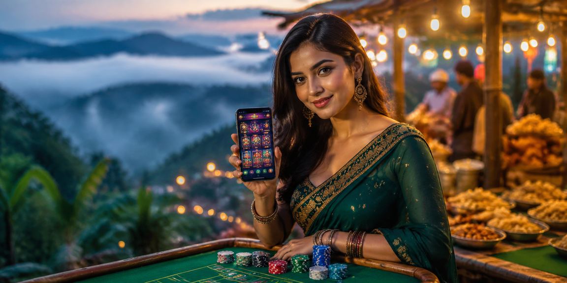 বান্দরবানের মোবাইল ক্যাসিনো নাইট মার্কেট পরিবেশ